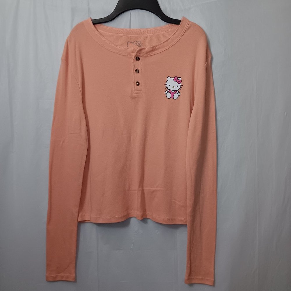 HELLO KITTY LONG-SLEEVE TOP - Picture 1 of 5